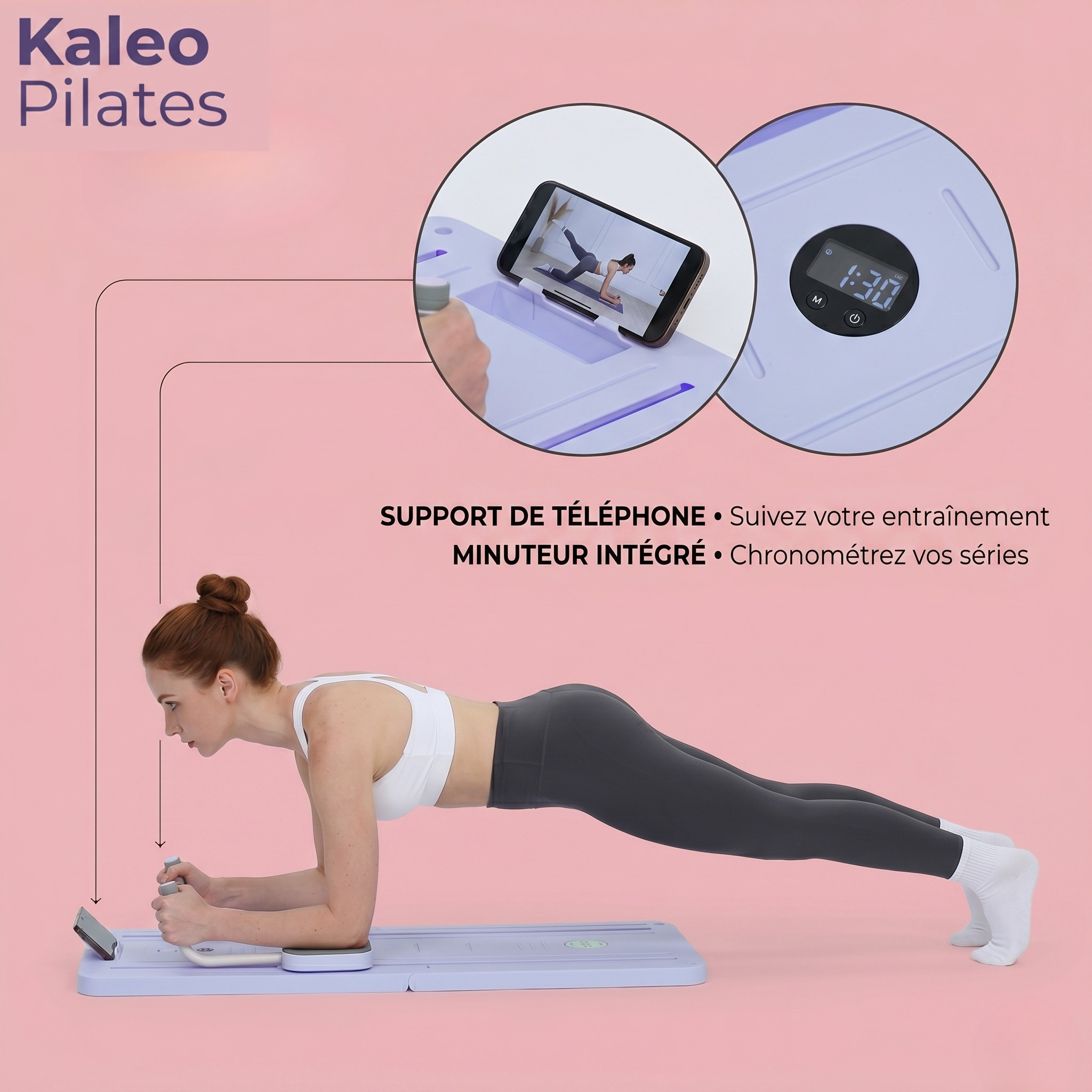 Planche de Pilates Portable – Planche Multi-fonctions & Résistance